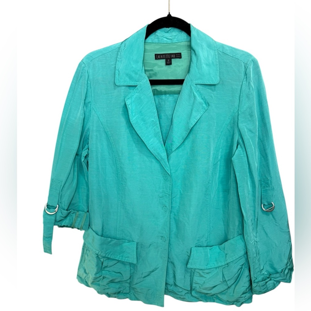 Lafayette 148 New York Women's Turquoise Blazer